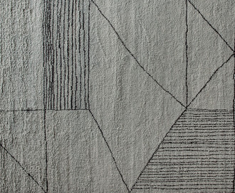 Ковер Berbere Light Grey + Dark Brown | Pattern A