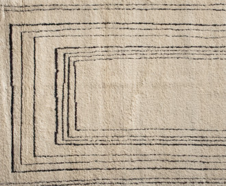 Ковер Berbere Natural + Black | Pattern B