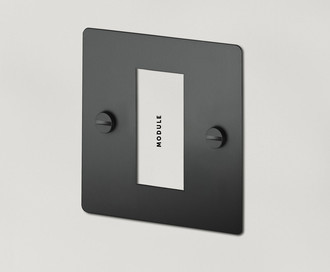 Рамка для розетки 1G Euro Plate - 1 Mod / Black