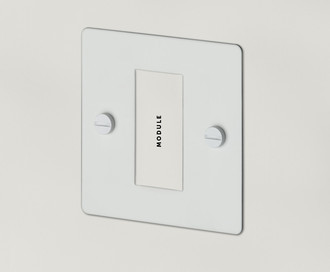 Рамка для розетки 1G Euro Plate - 1 Mod / White