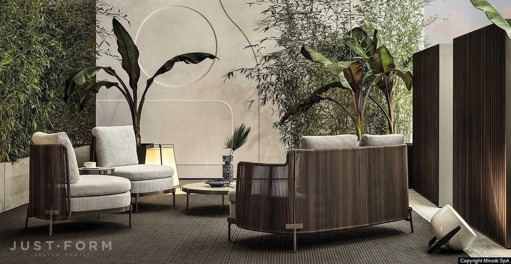 Садовый диван Tape "Cord" Outdoor фабрика Minotti фотография № 17