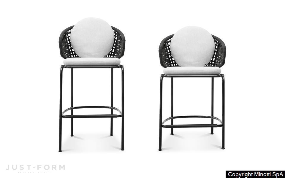 Садовый барный стул Aston "Cord" Outdoor Stool фабрика Minotti фотография № 1