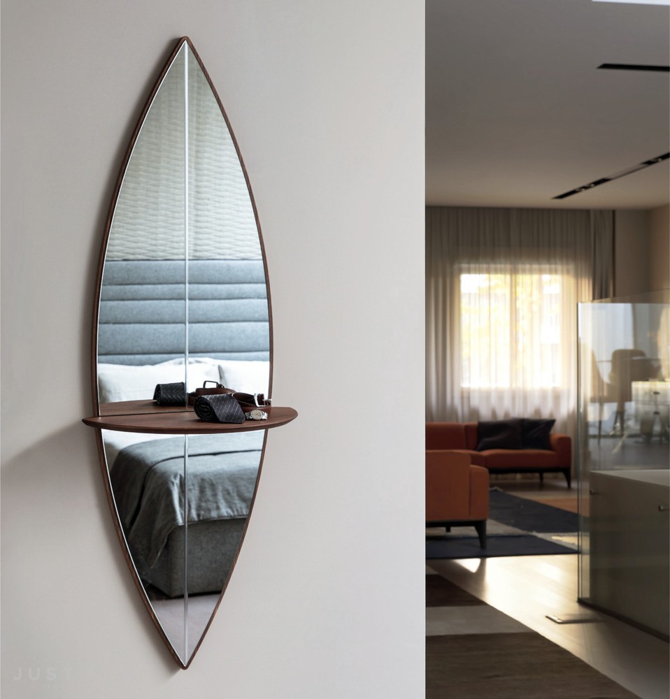 Настенное зеркало с полкой  Surf 2 фабрика Porada фотография № 1