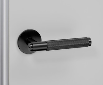 Фиксированная дверная ручка Fixed Door Handle / Single-Sided / Cross / Black