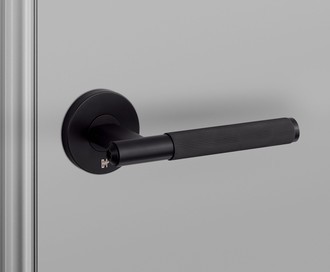 Фиксированная дверная ручка Fixed Door Handle / Single-Sided / Linear / Welders Black
