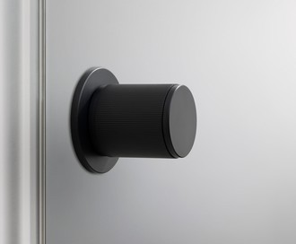 Поворотная дверная ручка Door Knob / Linear / Welders Black