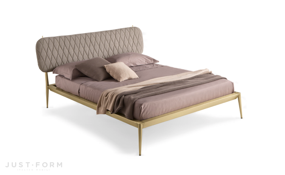 Кровать с мягким изголовьем Urbino Quilted фабрика Cantori фотография № 3