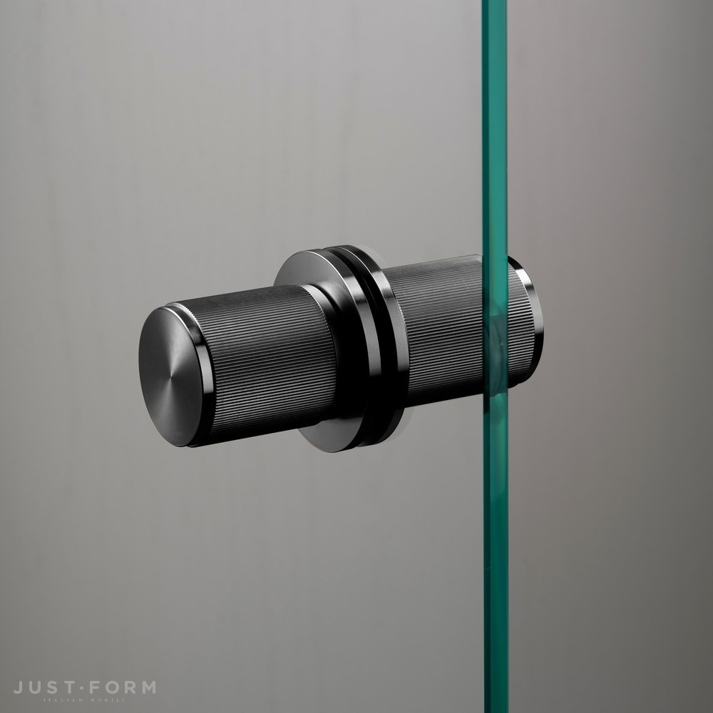 Двойная фиксированная дверная ручка Fixed Door Knob / Double-Sided / Linear / Gun Metal фабрика Buster + Punch фотография № 1