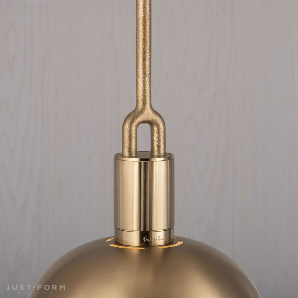 Подвесной светильник Forked Pendant / Shade / Globe / Opal / Medium / Brass фабрика Buster + Punch фотография № 2