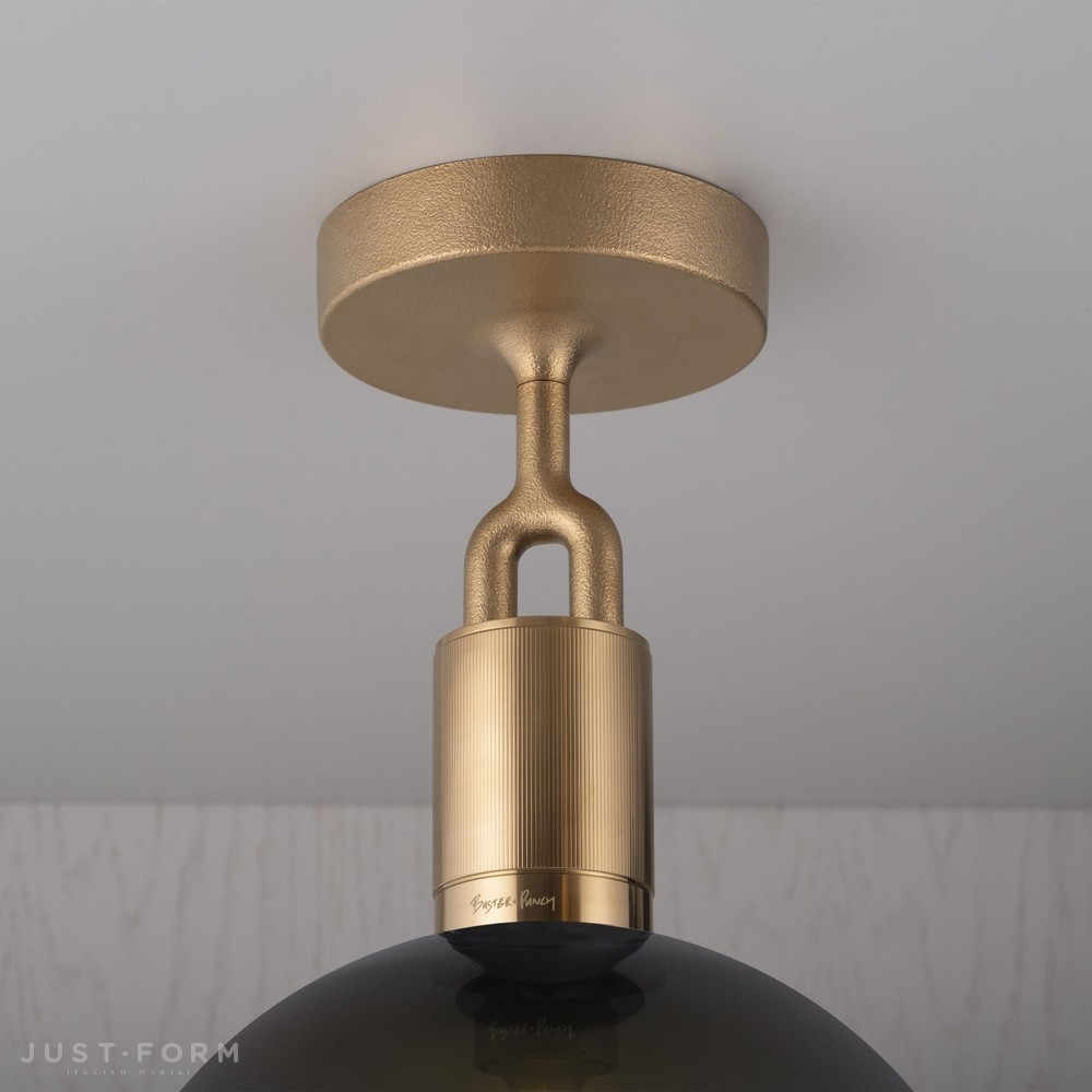 Потолочный светильник Forked Ceiling / Globe / Smoked / Medium / Brass фабрика Buster + Punch фотография № 2
