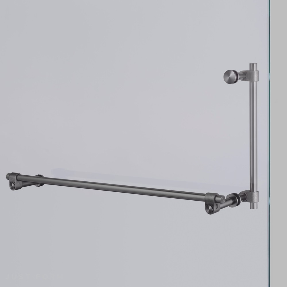 Дверная ручка для ванной Towel Rail + Pull Bar / Double-Sided / Cast / Gun Metal фабрика Buster + Punch фотография № 2