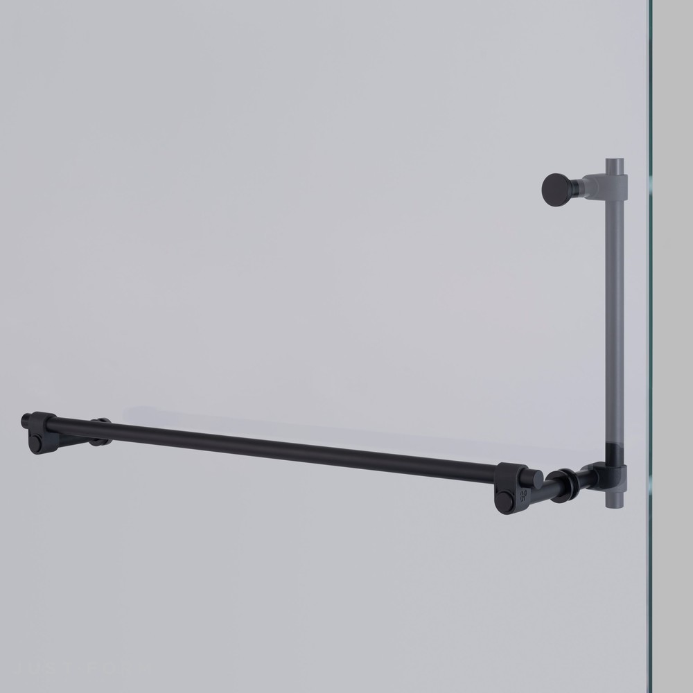 Дверная ручка для ванной Towel Rail + Pull Bar / Double-Sided / Cast / Welders Black фабрика Buster + Punch фотография № 2