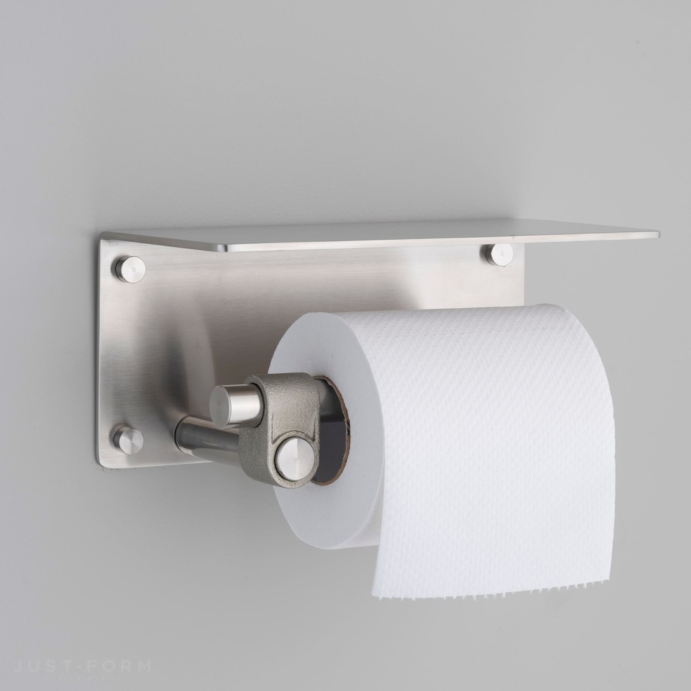 Держатель для туалетной бумаги Toilet Roll Holder / With Shelf / Cast / Steel фабрика Buster + Punch фотография № 2