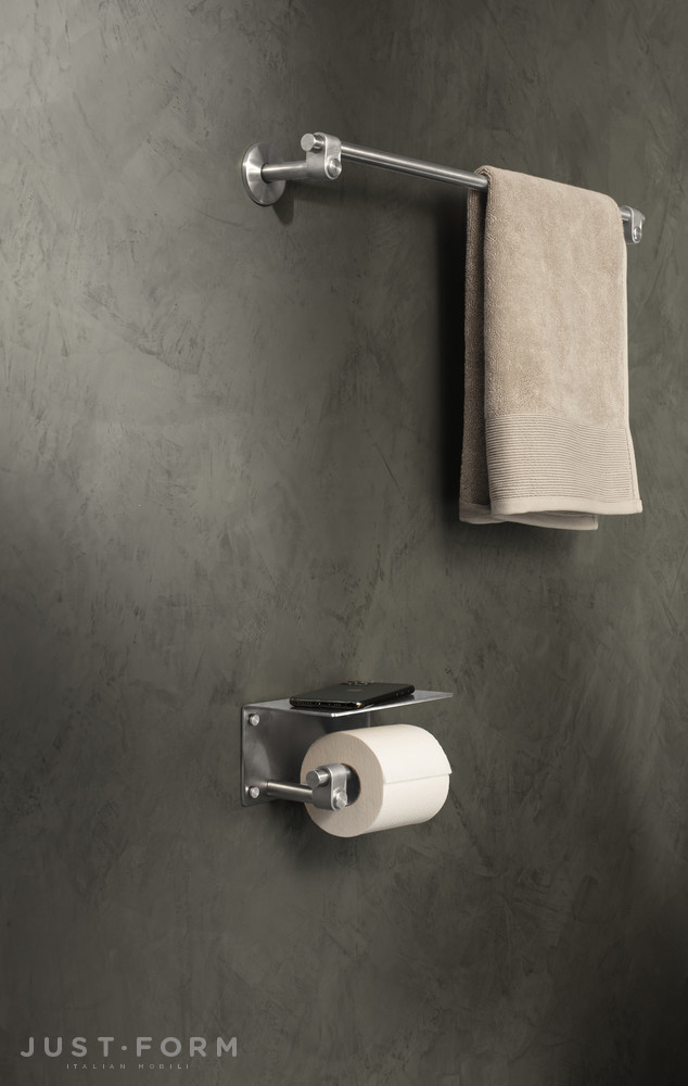 Держатель для туалетной бумаги Toilet Roll Holder / With Shelf / Cast / Steel фабрика Buster + Punch фотография № 6