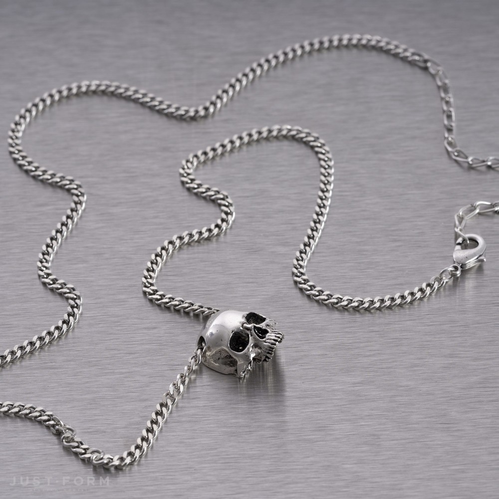 Подвеска Skull Necklace / Travis Barker / Silver фабрика Buster + Punch фотография № 2