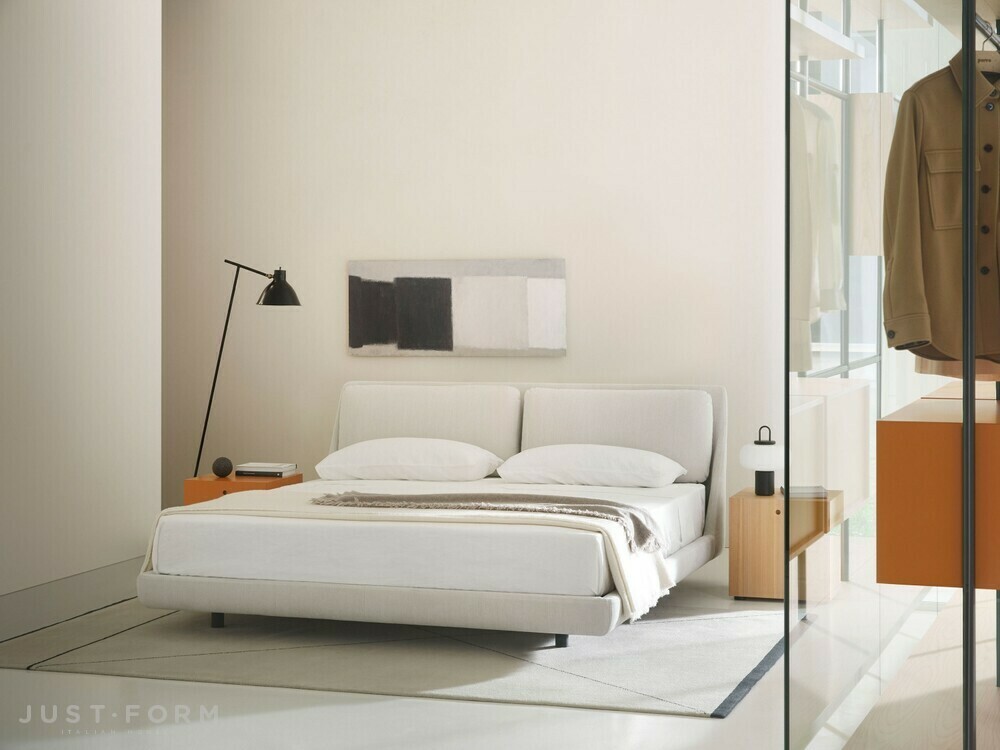 Кровать с мягким изголовьем Makura фабрика Porro фотография № 9