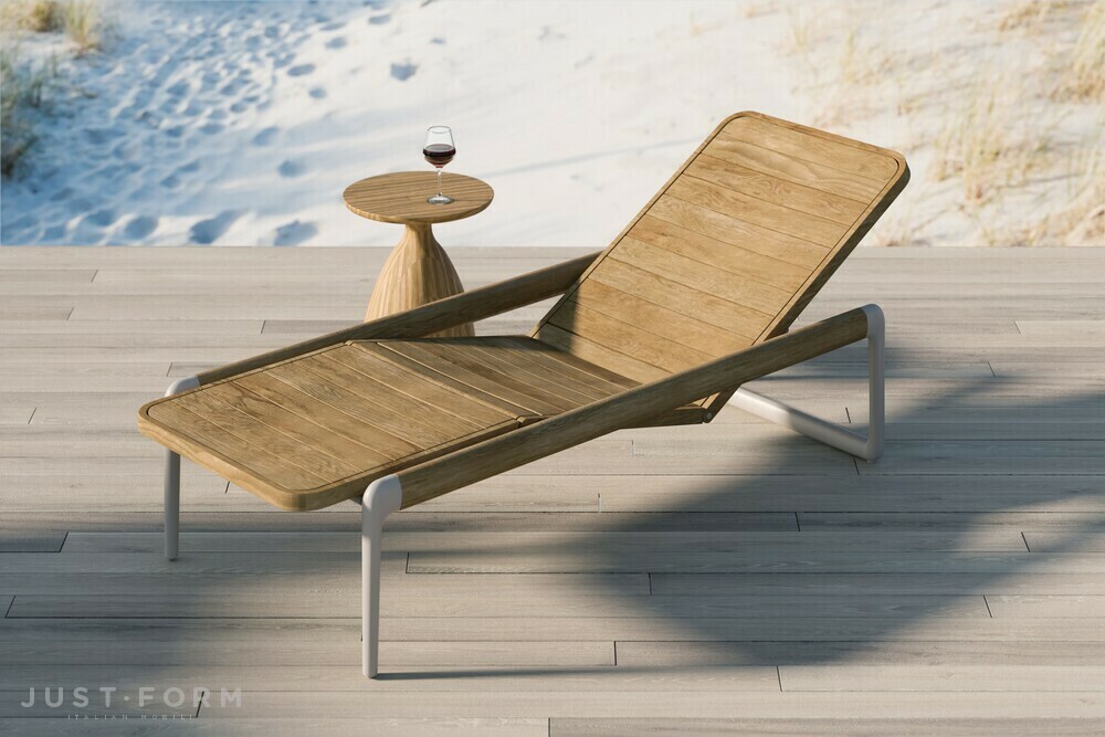 Шезлонг Flows sun lounger teak фабрика Manutti фотография № 2