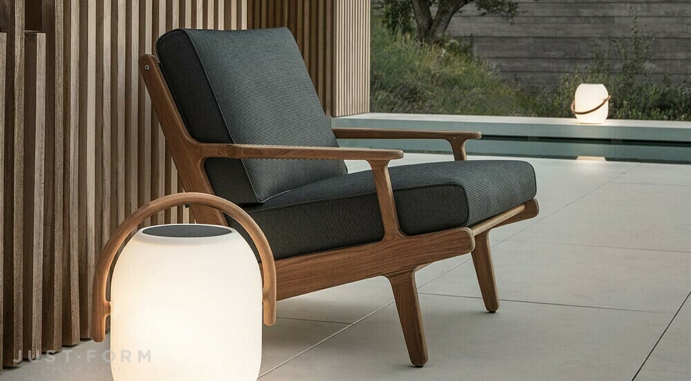 Садовое кресло Bay lounge chair фабрика Gloster фотография № 2