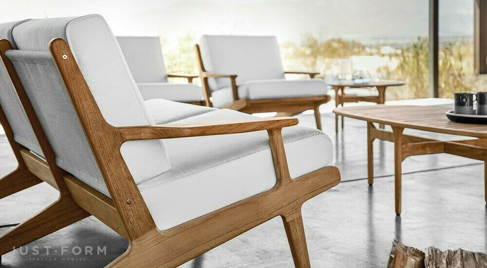 Садовое кресло Bay lounge chair фабрика Gloster фотография № 5