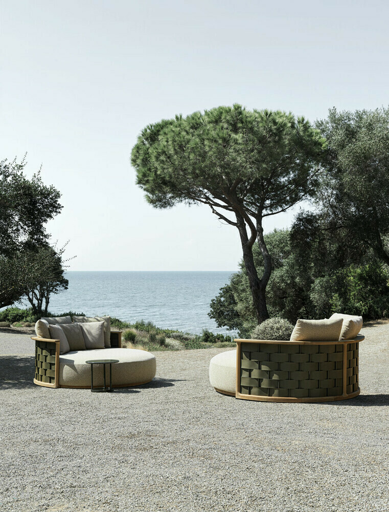 Круглая диван-кровать для сада ​Palinfrasca Loveseat фабрика Molteni&C фотография № 5
