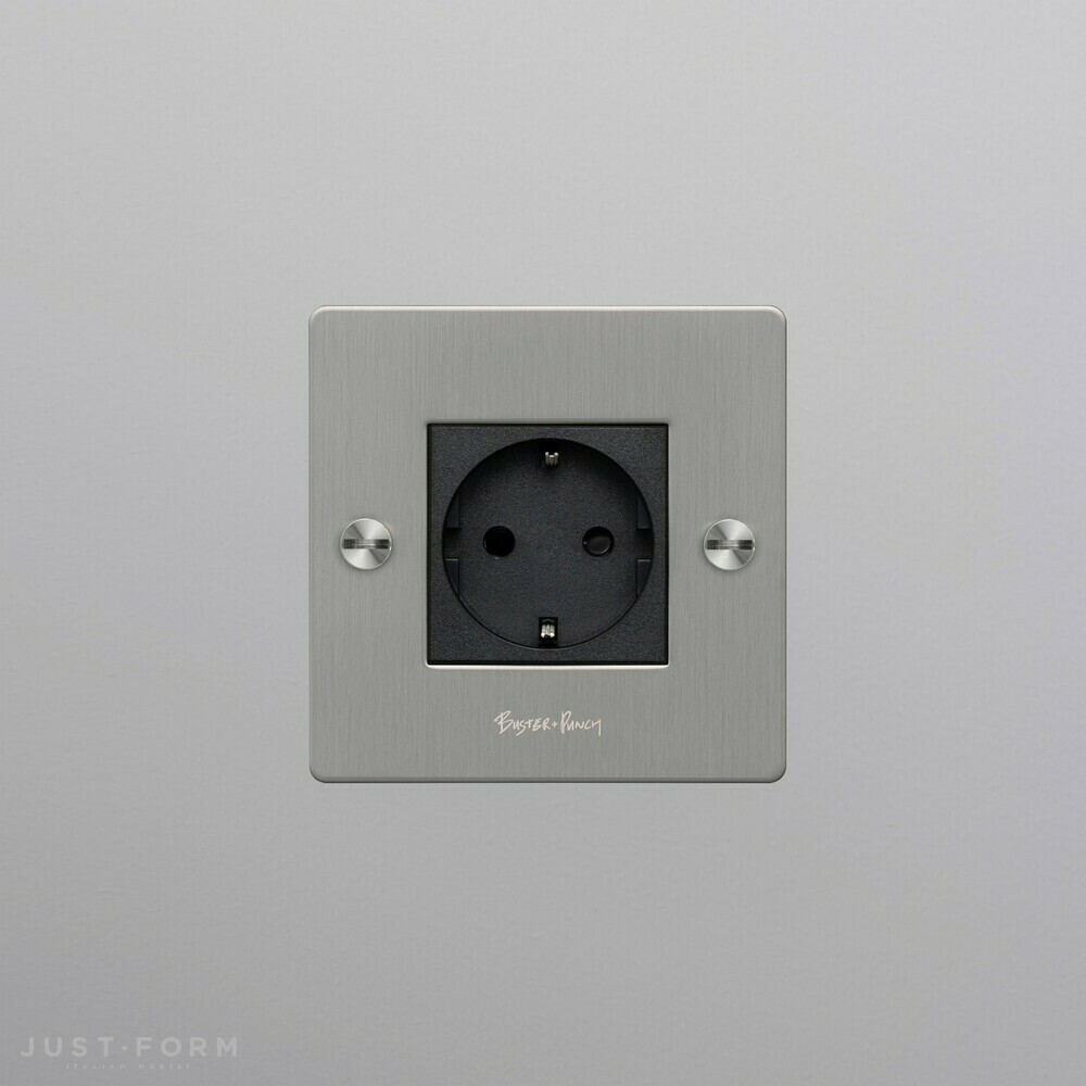 Одиночная розетка 1G Socket / Steel фабрика Buster + Punch фотография № 3