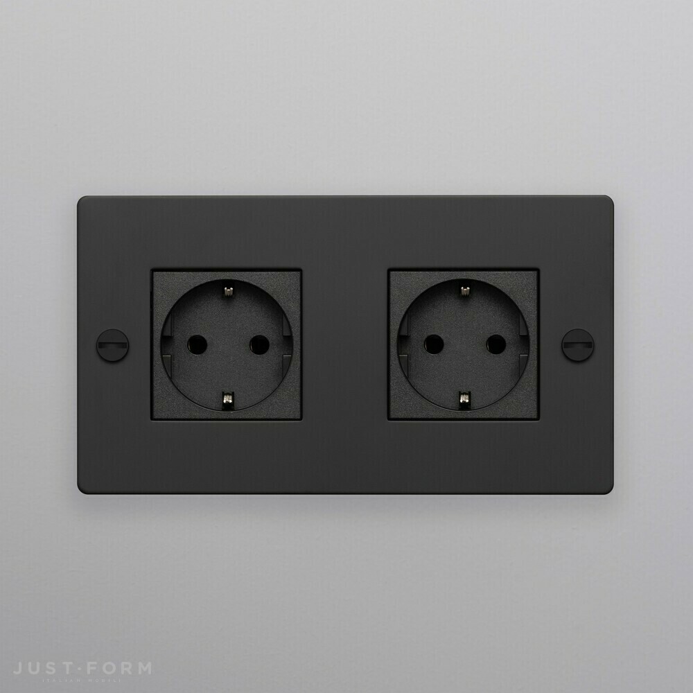 Двойная розетка 2G Socket / Black фабрика Buster + Punch фотография № 2