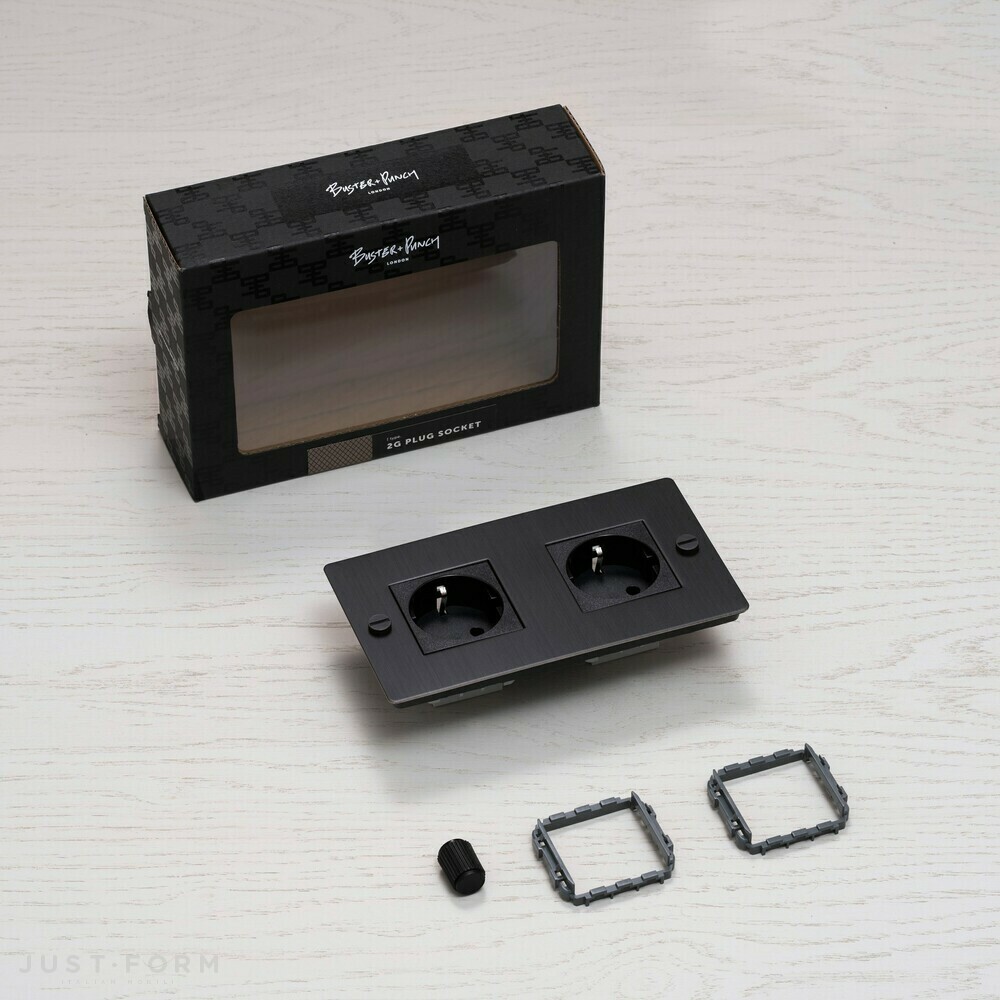 ​Двойная розетка 2G Socket / Steel фабрика Buster + Punch фотография № 4