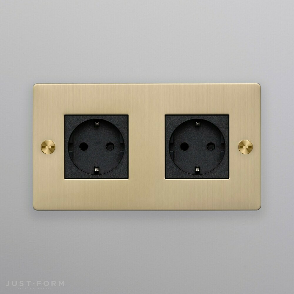 ​Двойная розетка 2G Socket / Brass фабрика Buster + Punch фотография № 2