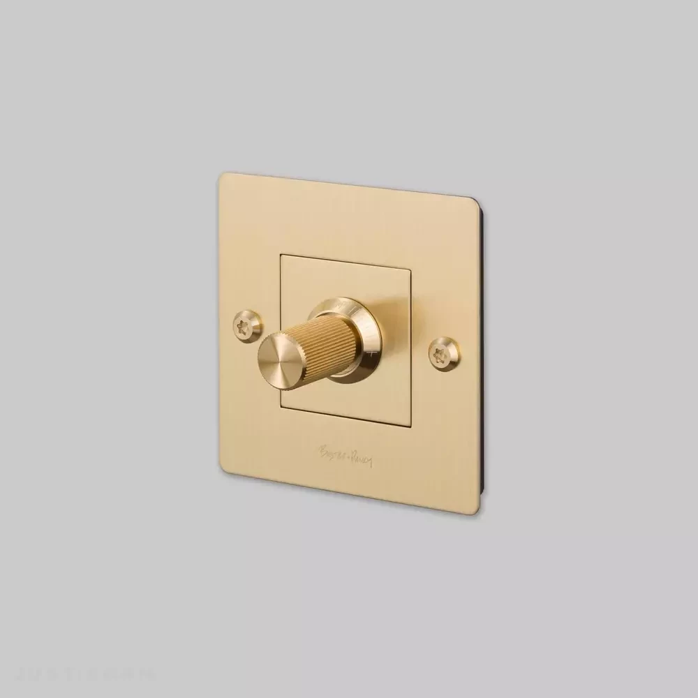 Одинарный диммер 1G Dimmer / 250W LED / Linear / Brass фабрика Buster + Punch фотография № 1