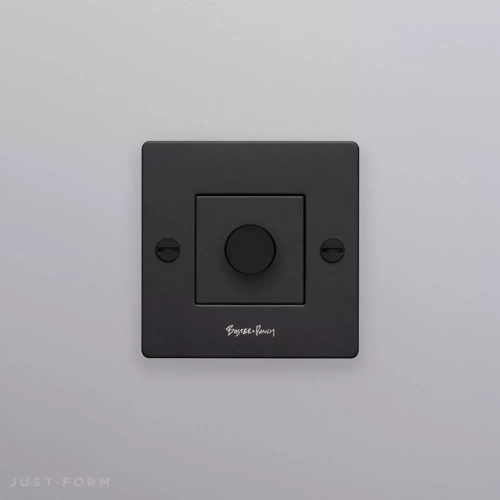 Одинарный диммер 1G Dimmer / 250W LED / Cross / Black фабрика Buster + Punch фотография № 2