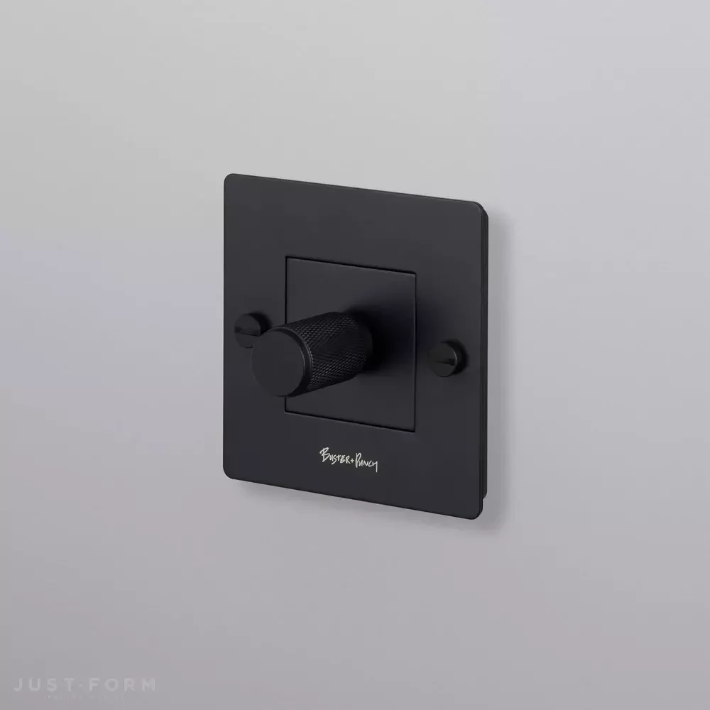 Одинарный диммер 1G Dimmer / 250W LED / Cross / Black фабрика Buster + Punch фотография № 1