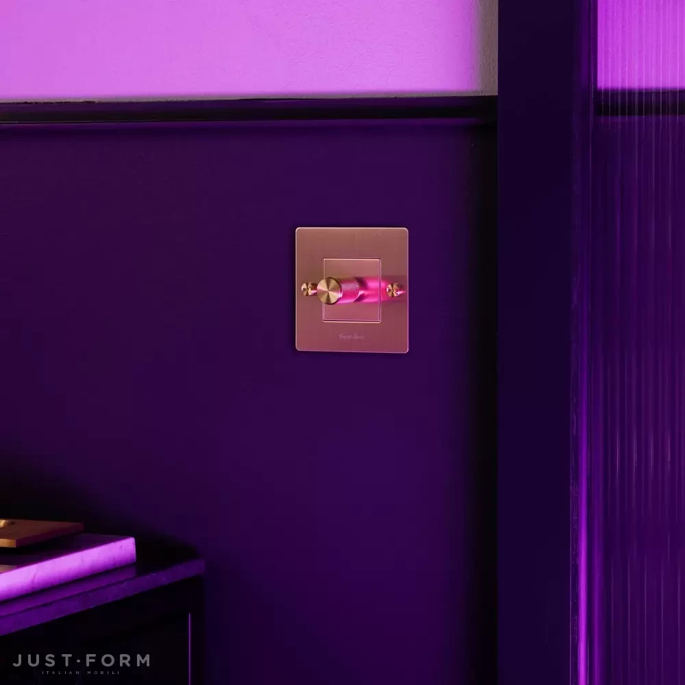 Одинарный диммер 1G Dimmer / 250W LED / Cross / Brass фабрика Buster + Punch фотография № 4