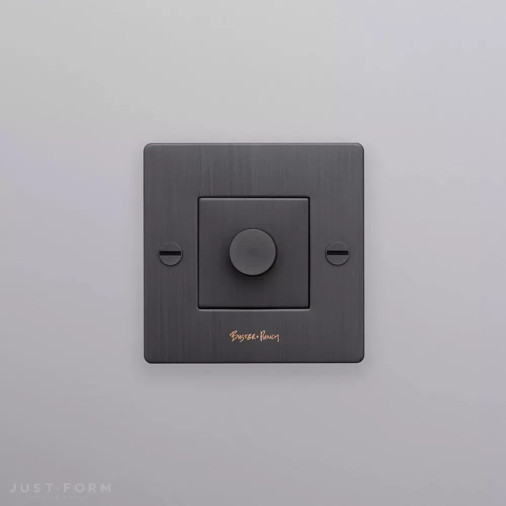 Одинарный диммер 1G Dimmer / 250W LED / Cross / Smoked Bronze фабрика Buster + Punch фотография № 2