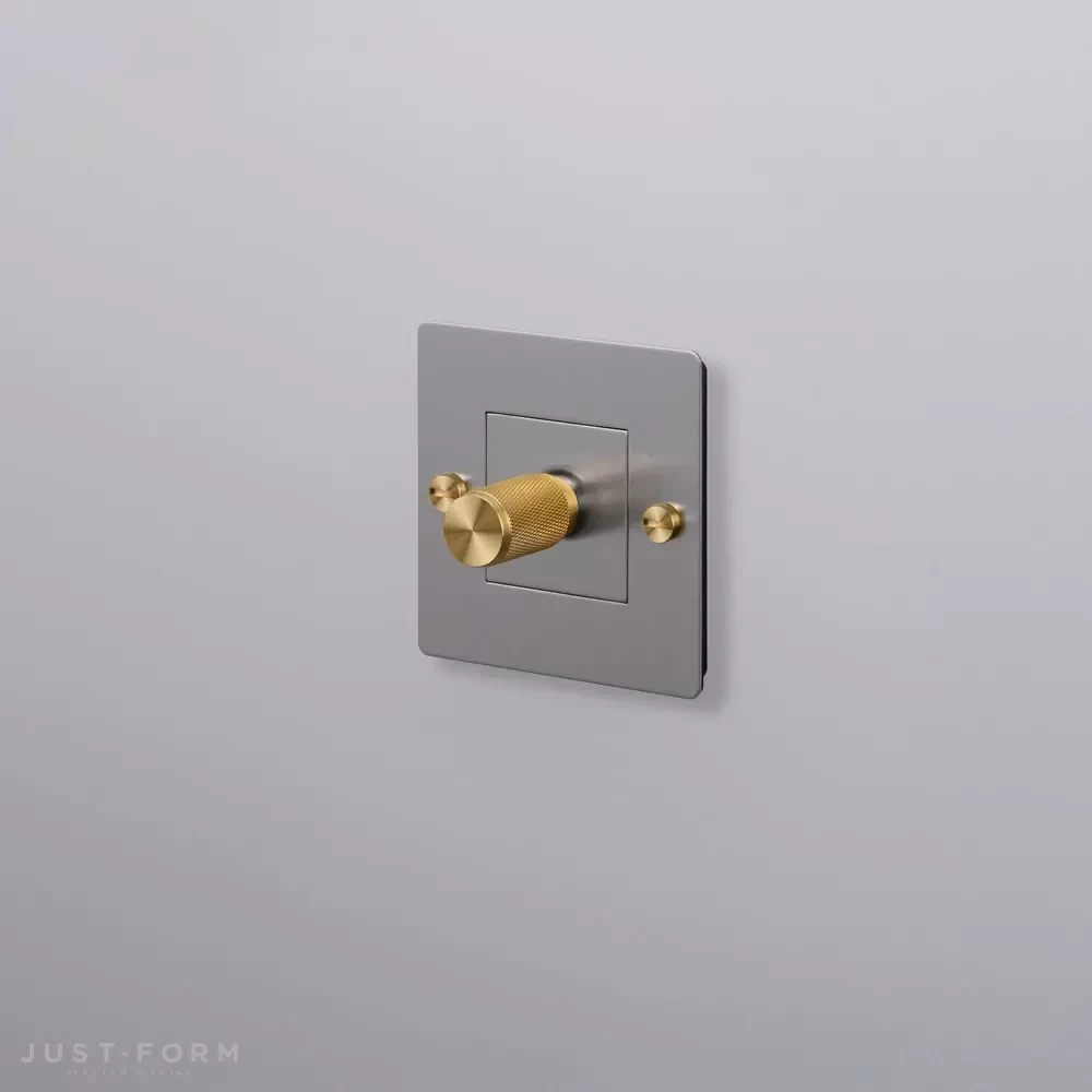 Одинарный диммер 1G Dimmer / 250W LED / Cross / Steel  фабрика Buster + Punch фотография № 3