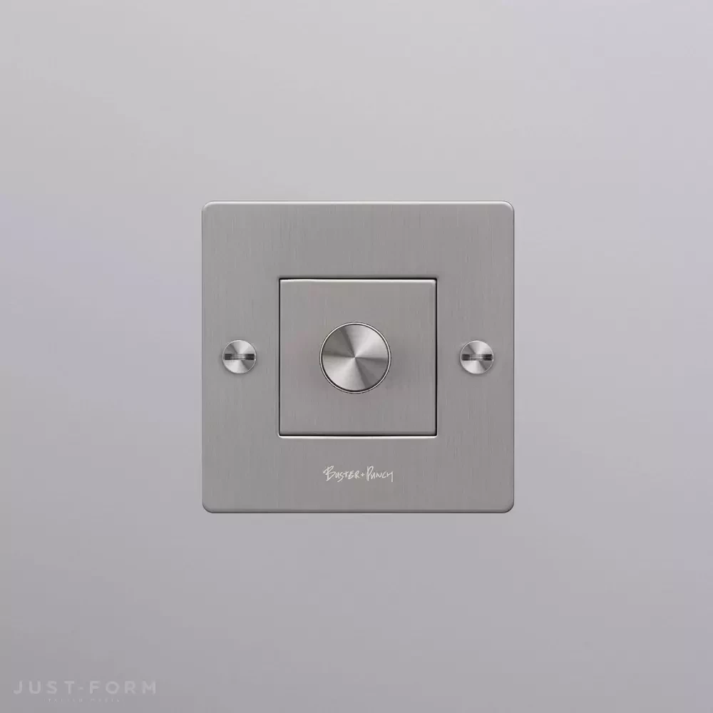 Одинарный диммер 1G Dimmer / 250W LED / Cross / Steel  фабрика Buster + Punch фотография № 2