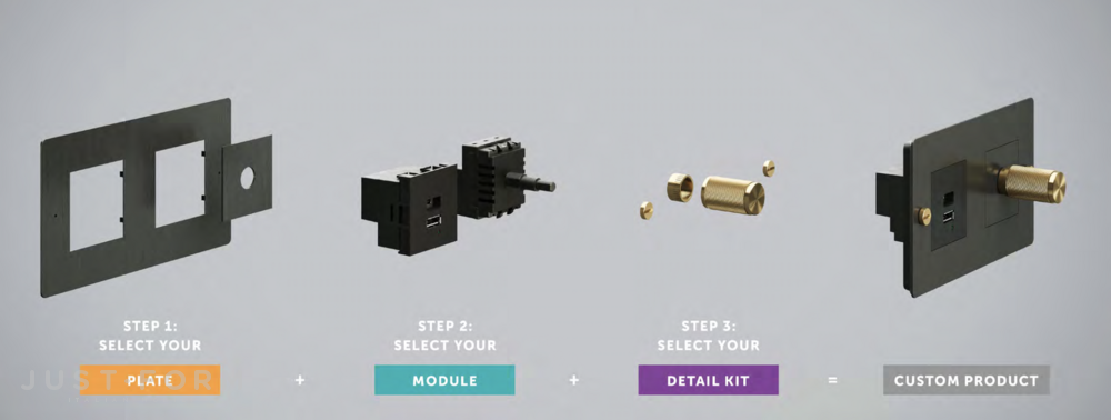 Механизм перекрестного переключателя Dummy Dimmer Module / Intermediate Push On/Off Switch (3 Way) фабрика Buster + Punch фотография № 4