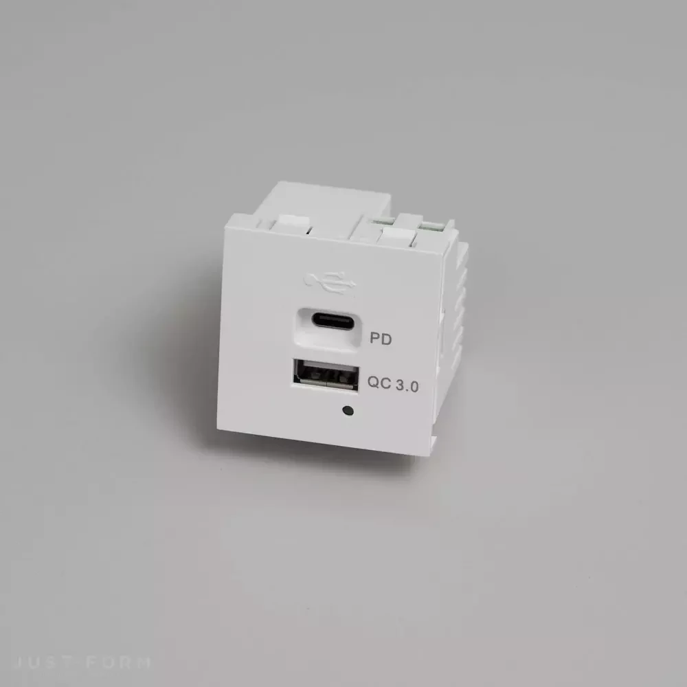 Механизм USB зарядки USB Module / USB A + C Quickcharge / 45 mm фабрика Buster + Punch фотография № 3