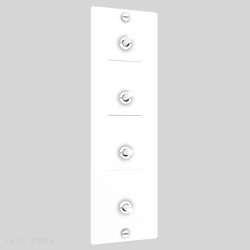 Четырехтумблерный выключатель 4G Toggle / Vertical / Cross / White фабрика Buster + Punch фотография № 1