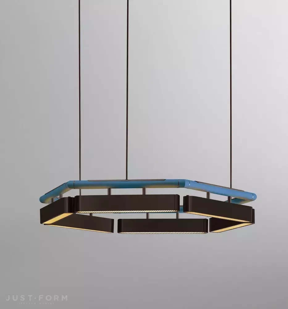 Люстра Colt Hexagon Chandelier фабрика Bert Frank фотография № 21