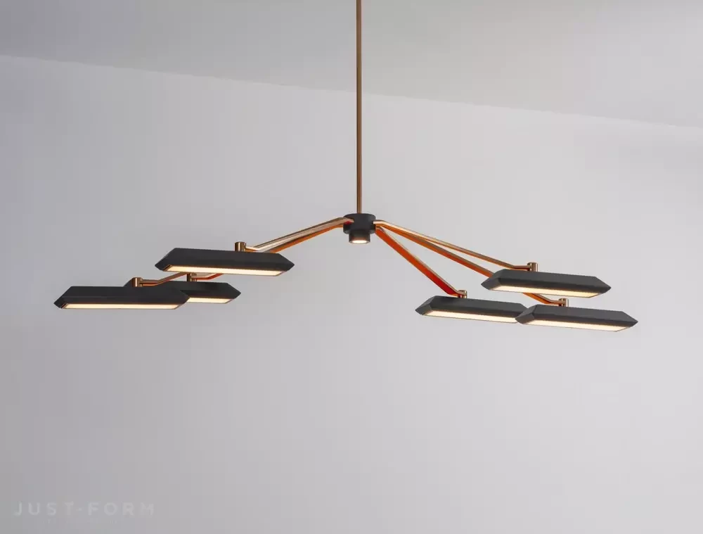 ​Люстра Rinato Linear Chandelier 6 фабрика Bert Frank фотография № 8